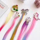 2020 милые детские заколки для девочек, милые красочные заколки для волос, милые заколки для волос с мультяшным рисунком, радужные аксессуары для волос