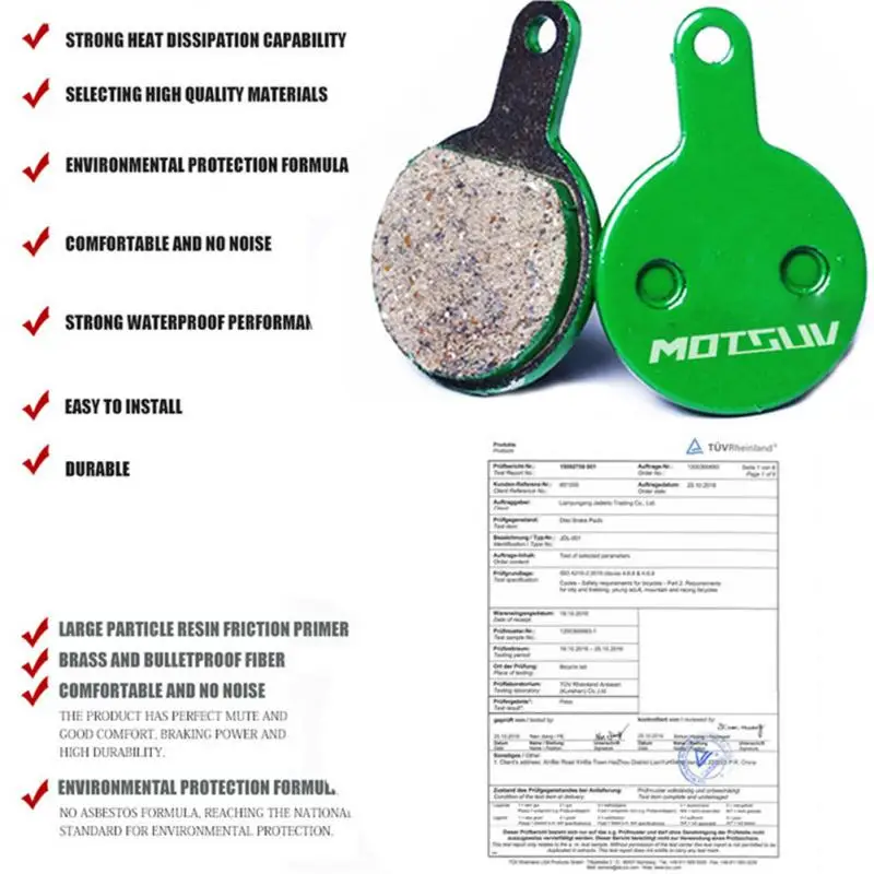 Дисковые тормоза для велосипеда MOTSUV керамические колодки SRAM AVID XTR SAINT MAGURA NUTT MTB