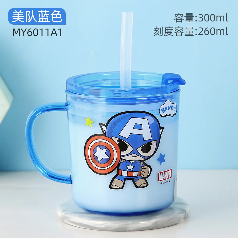 Disney Children Cute Cartoon Milk Cup 260ML Creative Drink Water Drinkware Juice Cup Mickey Stainless Steel Mugs