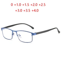 full frame square farsighted glasses women men blue light blocking reader glasses magnifier 0 1 0 1 5 2 0 2 5 to 4 0
