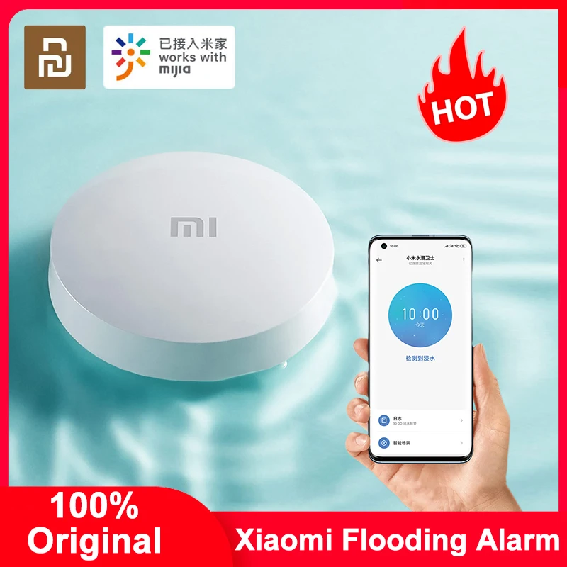 

Датчик погружения воды Xiaomi Mi IP67, детектор утечки воды, удаленная сигнализация, датчик замачивания для Mijia Smart Hom