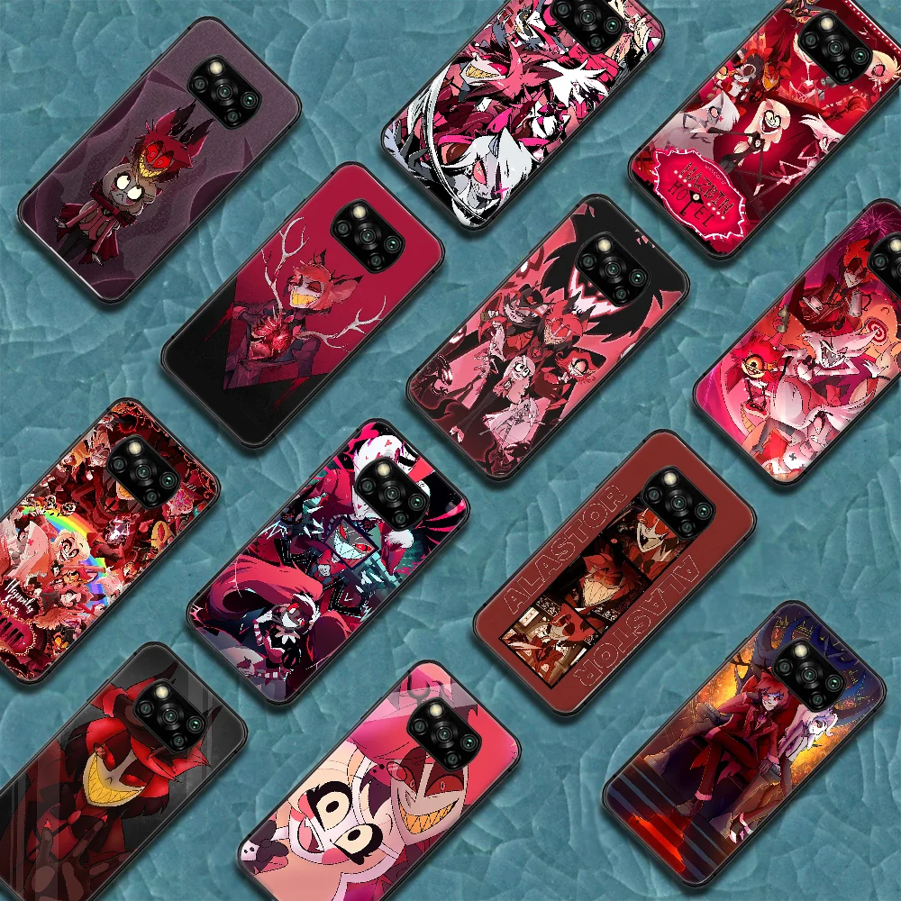 

Harzbin Hotel Alastor Phone Case Cover Hull For Xiaomi Mi A2 A3 8 9 SE 9T 10 10T Lite Pro Ultra Poco X3 black Shell Fashion