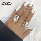 Лидер продаж, модное кольцо ZYZQ в стиле панк для женщин и мужчин, креативное Открытое кольцо в стиле хип-хоп с бабочкой, простая уличная бижутерия