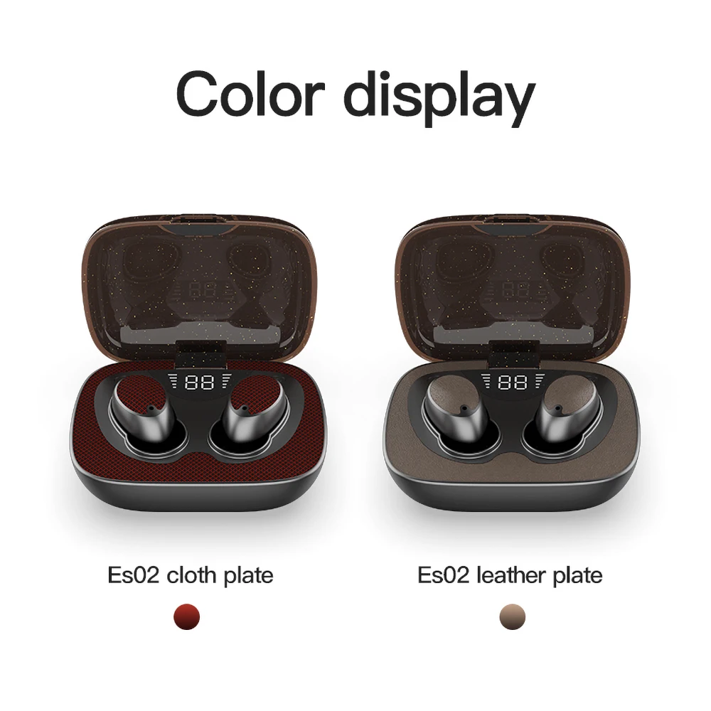 ES02 Bluetooth наушники Беспроводной V5.0 стерео спортивные С микрофоном громкой связи