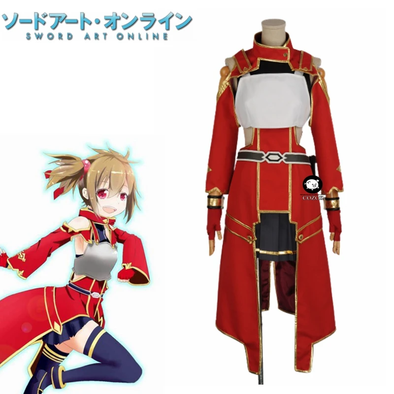 

Sword Art Online Silica Keiko Ayano Battle Uniform Top Skirt Belt Socks Halloween Cosplay Costumes Women Custom Made