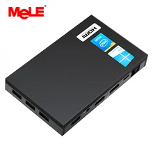 MeLE Fanless 4K Windows 10 Pro Mini PC Intel Celeron J4125 Quad Core 8GB RAM 128GB SSD 2.4G 5G Wifi 1000M LAN Desktop Computer