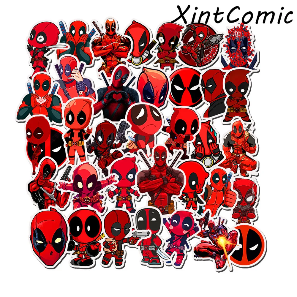 50 шт. бумажный супергерой Дэдпул смешанный мультфильм стикер s Стиль анимация