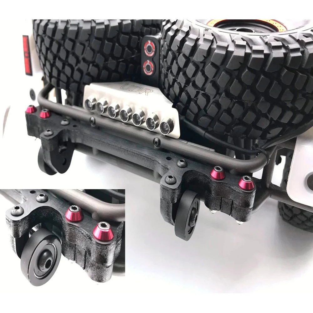 

2021 Double Head Wheel Wheelie Bar Chassis Protector Replacement Fit for Traxxas Unlimited Desert Racer UDR 85076-4 RC Car Parts