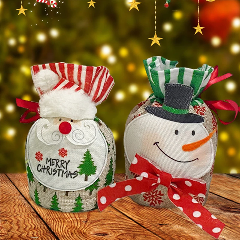 

Candy Bags Cute Rabbit Ear Bags For Biscuits Christmas Decoration Snack Baking Package Event Party Supplies