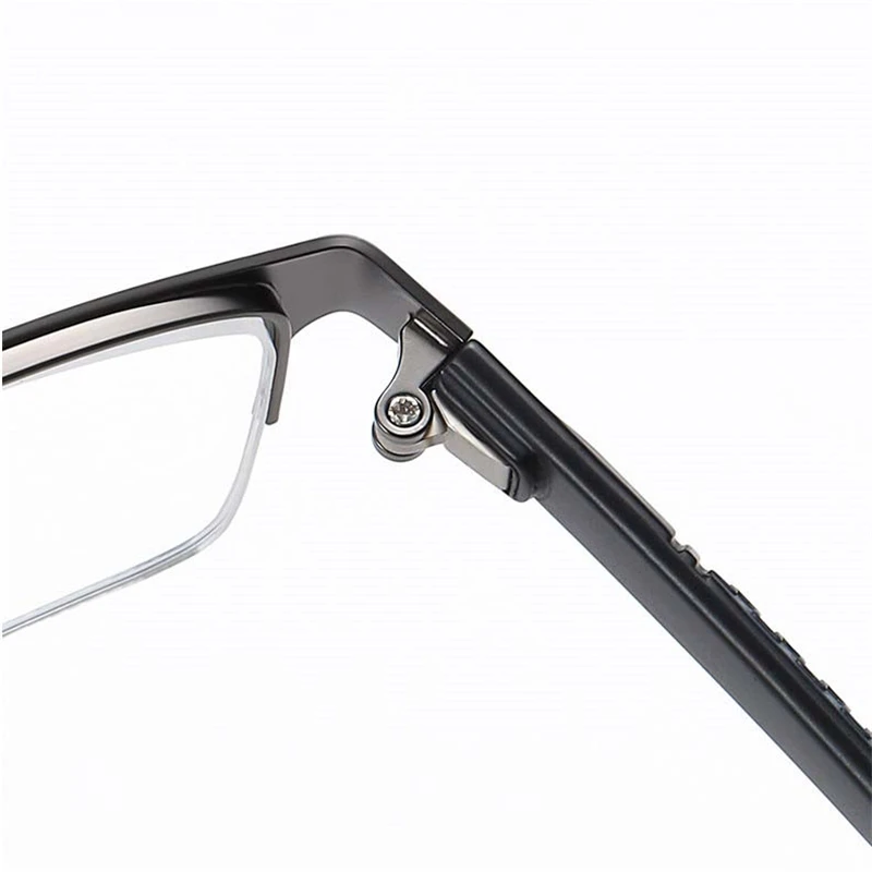 

Half Frame Men's Finished Myopia Glasses Business Metal 1.56 Aspheric Prescription Spectacle Male SPH 0 -0.5 -0.75 To -4.0