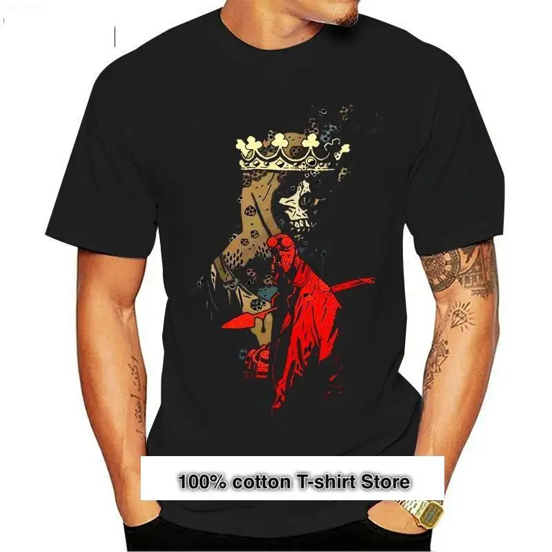

Hellboy-Camiseta de cómics para hombre y mujer, camisa de dibujos animados en todas las tallas, Unisex, divertida, a la moda