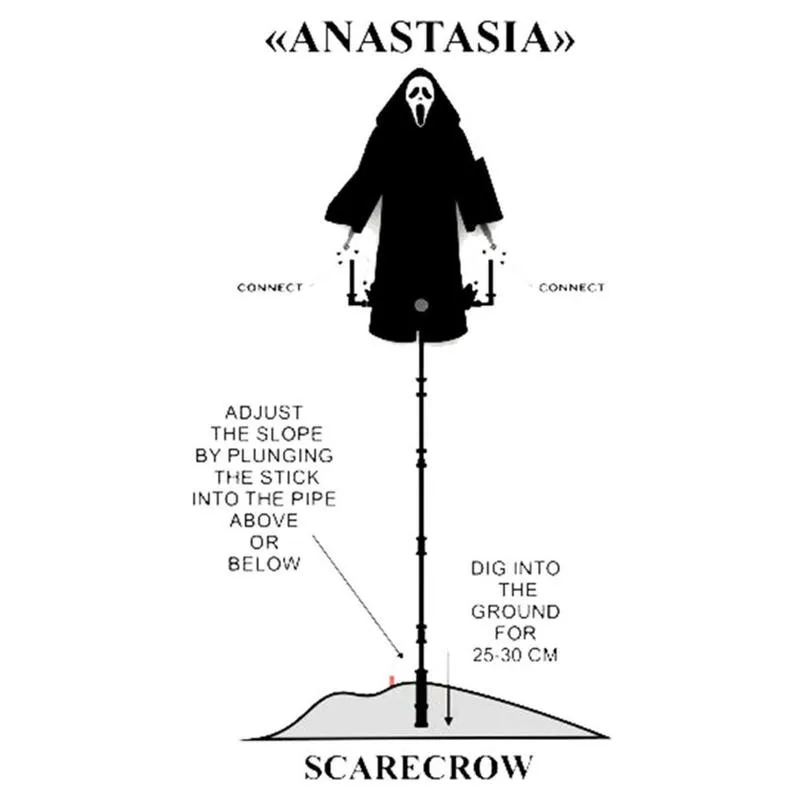 

Creative Garden Ghost Face Scream Scarecrow Yard Hanging Scary Halloween Ghost Face Scarecrow Repeller Bird Insect Repellent
