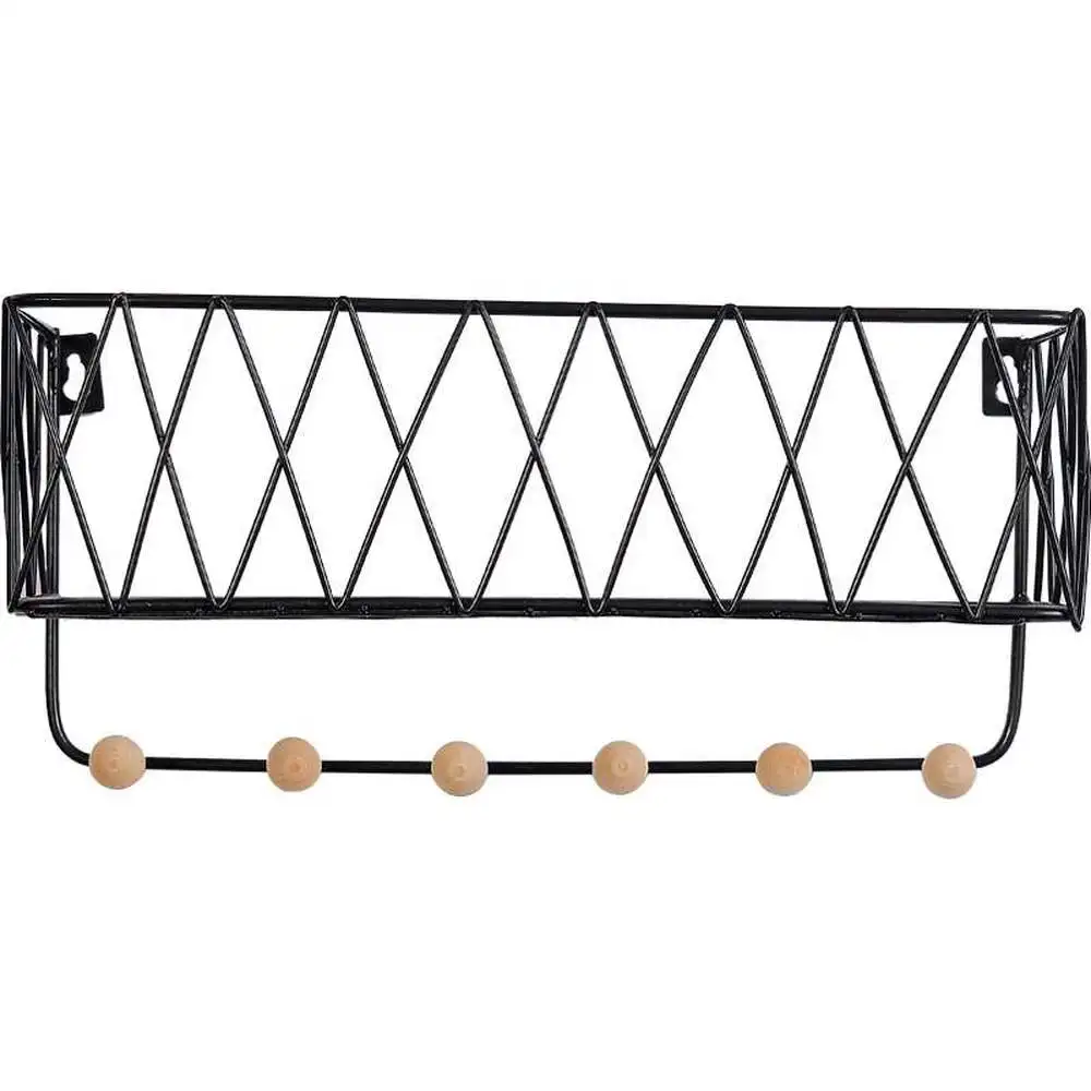 

Home wall hanging decorations creative multifunctional iron shelf Nordic creative wall hanging LB121718 shelves for wall shelf