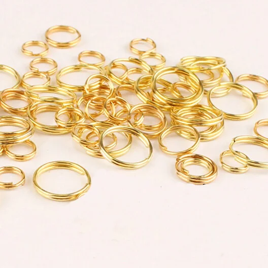 

200pcs/lot 4/5/6/8/10mm Antique Bronze Gold Silver Color Jump Rings Split Ring for Jewelry Making Finding DIY Craft Accessory