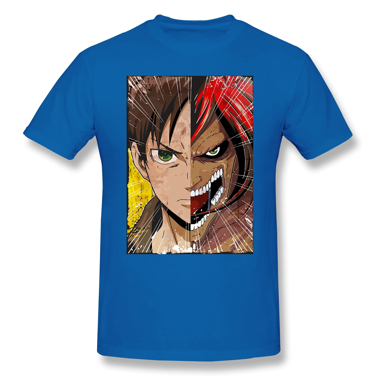 

Attack on Titan 2020 New Arrival T-Shirt Sae-Sae Crewneck Cotton for Men