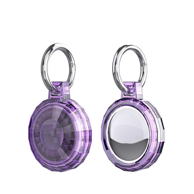 

TPU Shockproof Protective Case For AirTag 2021 Soft Silicone Skin Protective Cover For AirTags Keychain Anti-Lost Anti-Scratch