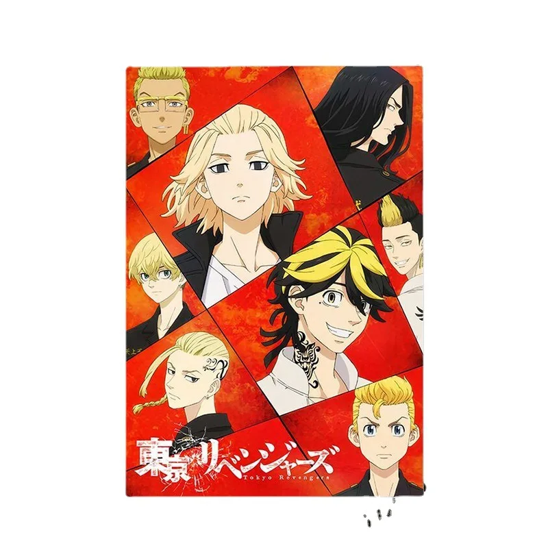 Anime Tokyo Revengers Cosplay Baji  Mikey Kzutora Draken Takemichi Posters Props Home Room Bar Wall Decor
