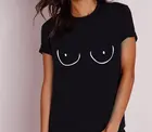 Женская футболка с сиськами, футболка с графическим принтом, женская футболка с футболка 