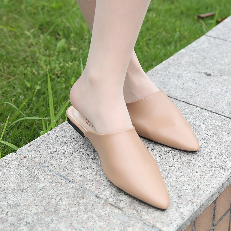 2019 повседневные женские сандалии из искусственной кожи однотонные Сланцы на