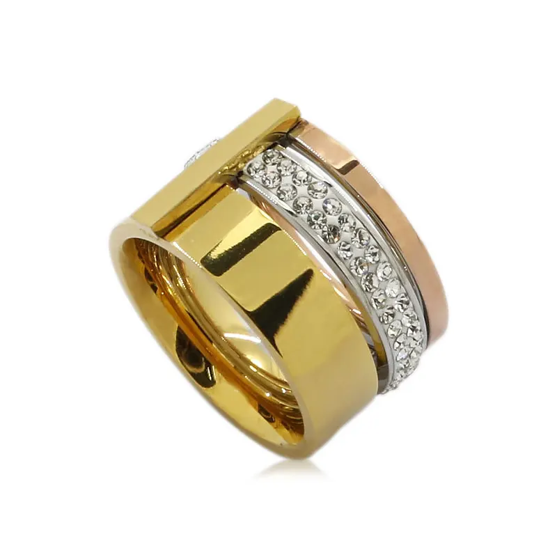 Женская мода золотое покрытие из нержавеющей стали для головы украшенные