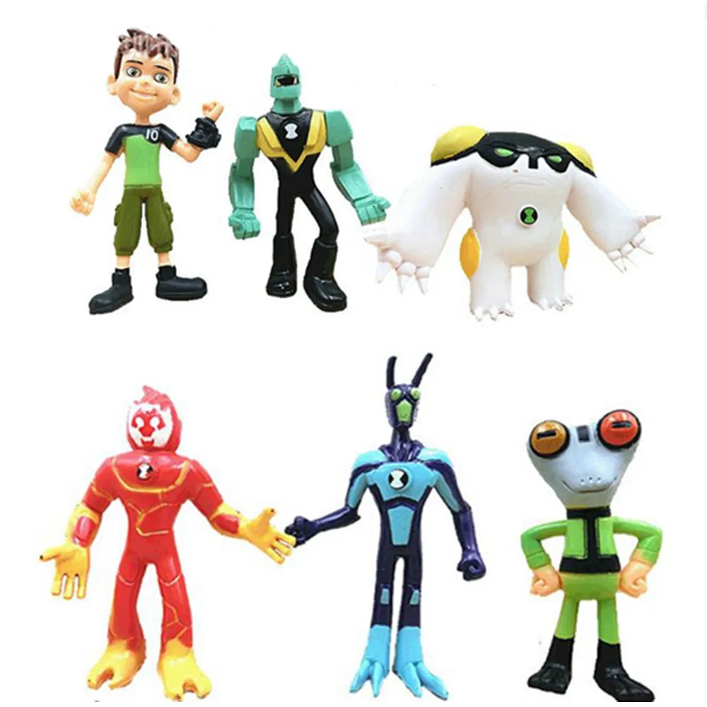 1 шт. мультяшный инопланетянин сила мальчик 10 ПВХ Модель Omnitrix четыре руки Heatblast
