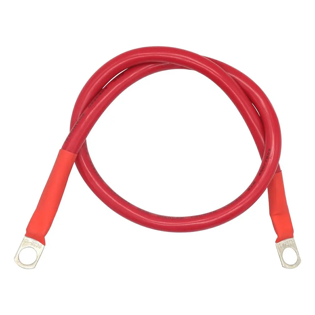 

New Product Power Battery Cable 30cm Size 4 AWG Wire Set 5/16 Inch M8 Sturdy Safe Battery Cable 30cm