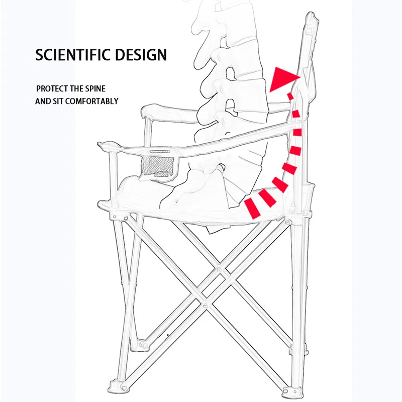Outdoor Portable Camping Chair Oxford Cloth Folding Lengthen Seat for Fishing BBQ Festival Picnic Beach Ultralight |