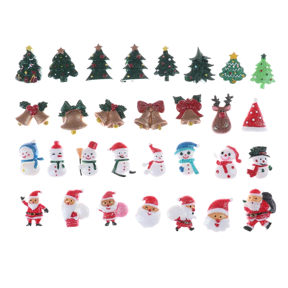10 шт миниатюрная Рождественская фигурка снеговика домашний декоративный