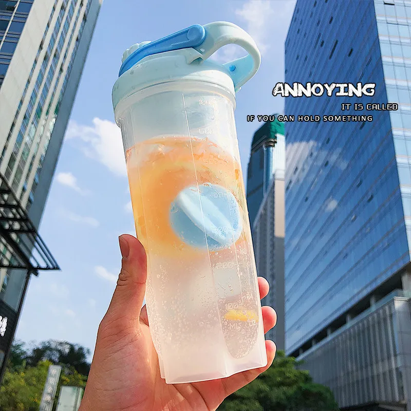 Модные спортивные бутылки для воды спорта на открытом воздухе пластиковая чашка