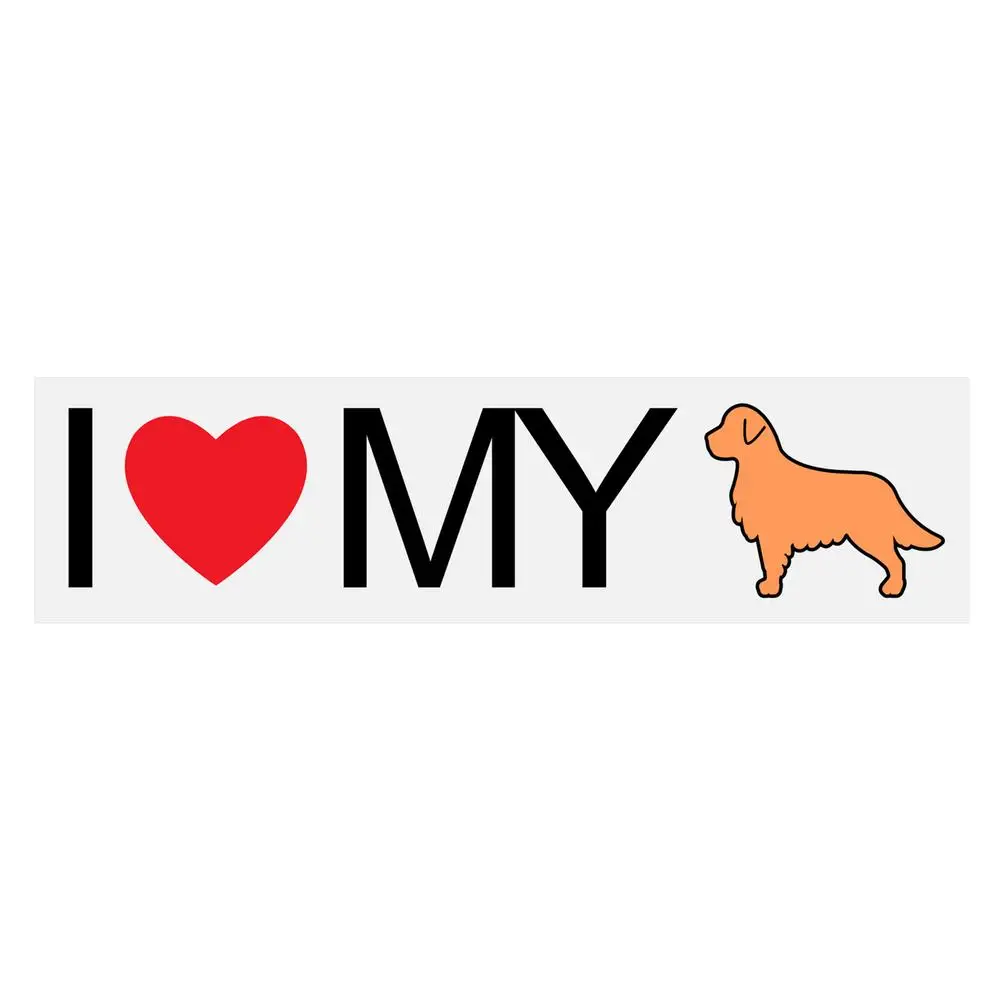 

Car Sticker Fashion PVC Window Sunscreen Decoration Decals For Luggage Laptop Waterproof I Love My Pet Auto Body Accessories