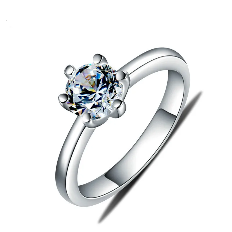

Korean version s925 sterling silver zircon ring ladies fashion ring creative jewelry wholesale