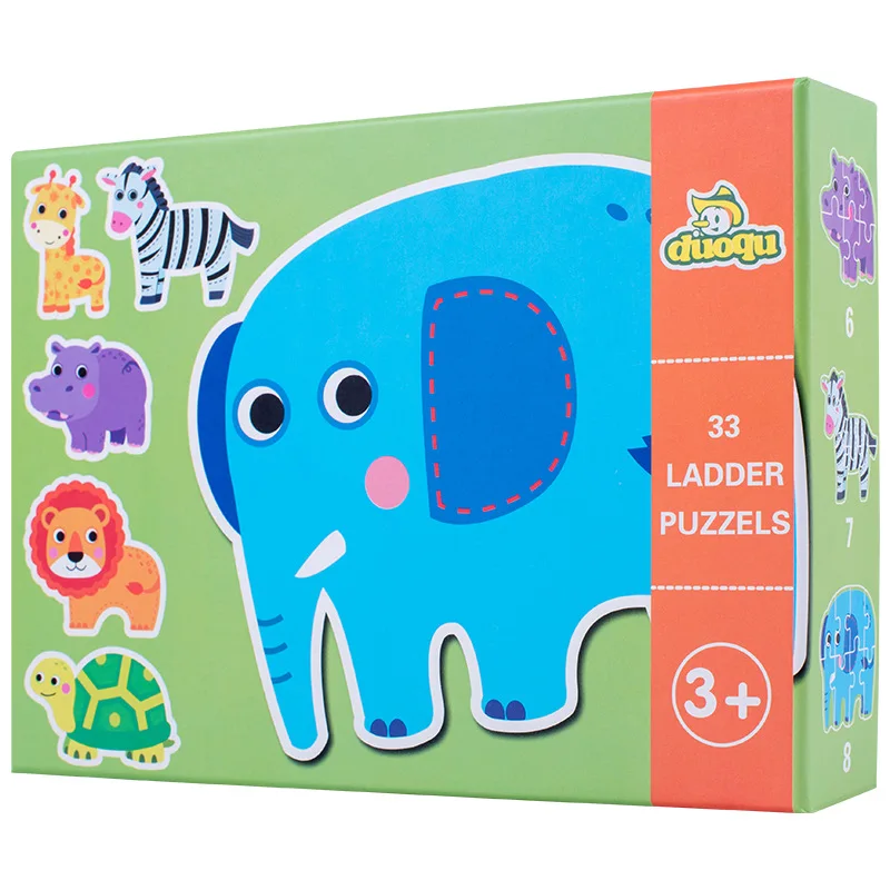 

Children's Puzzle Large Animal Traffic Puzzle Baby Early Education Exercise Hands-on Ability Matching Assembled Puzzle Toy