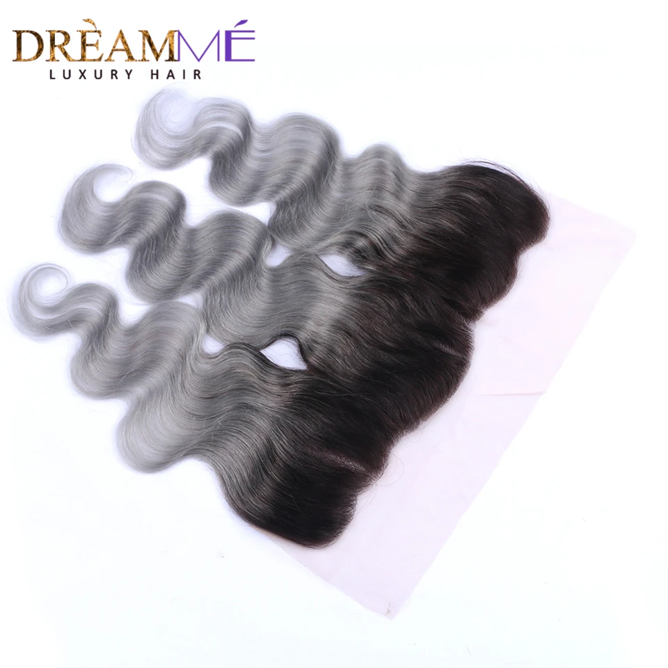 Предварительно выщипанные 13X4 кружевные фронтальные волосы с эффектом омбре