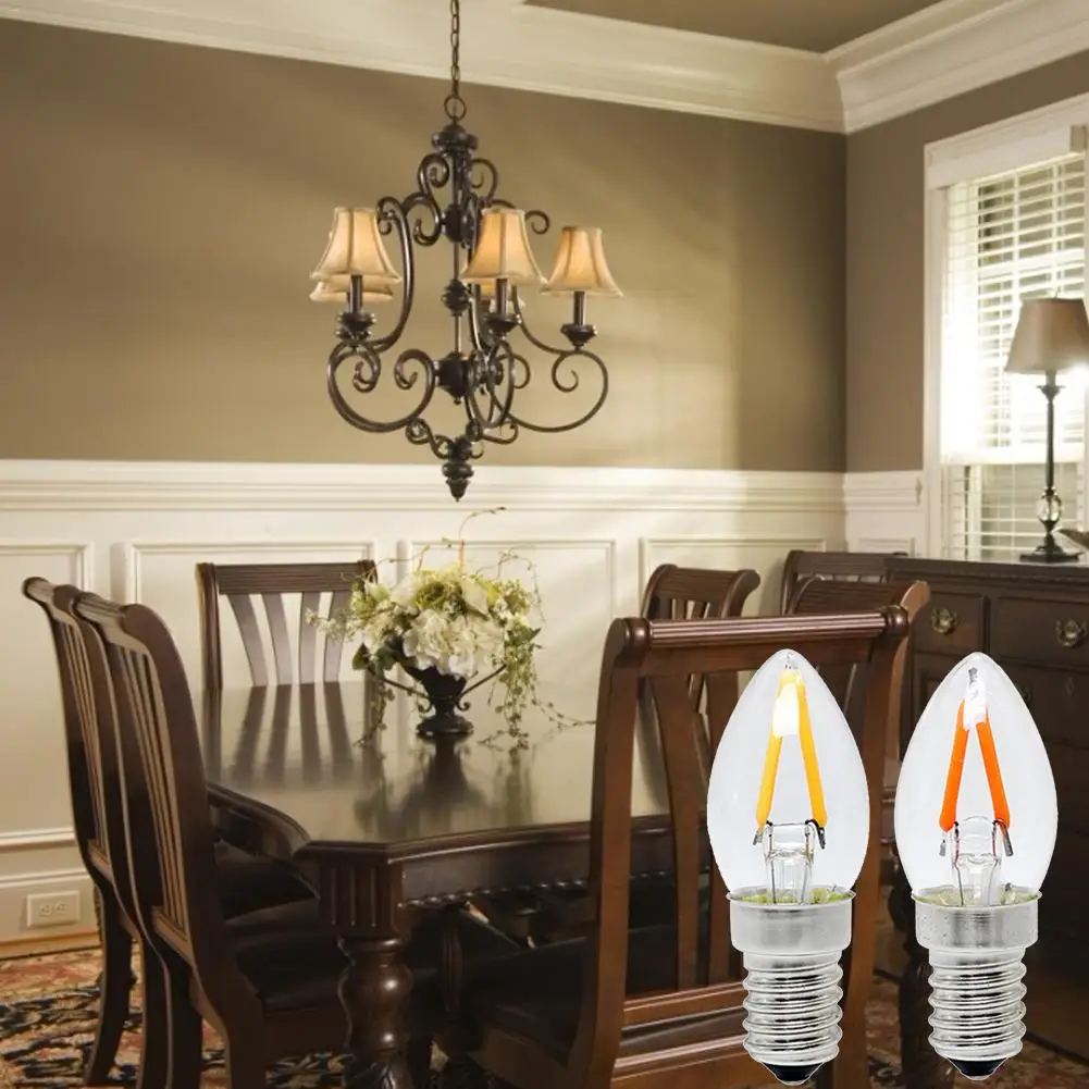 E12 Светодиодная лампа для холодильника светильник Свеча лампочка C7 Ночной люстры