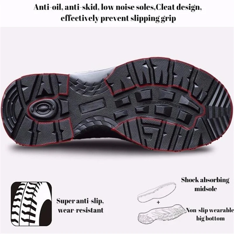 Men Army Tactical Leather Low-Zip Waterproof Combat Boots Black Outdoor Hiking Sneaker Climbing Shoes