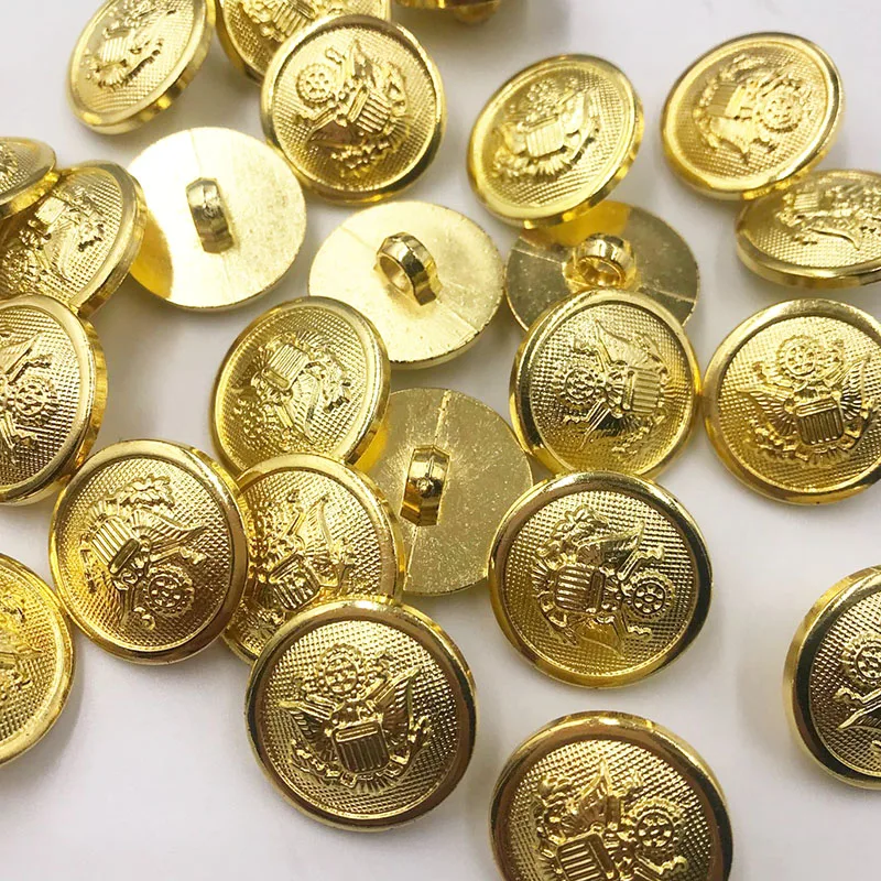 

10PCS/pack Gold 20MM Anchor Buttons Plastic Sewing Accessory Shank Button Garment Clothing PT350