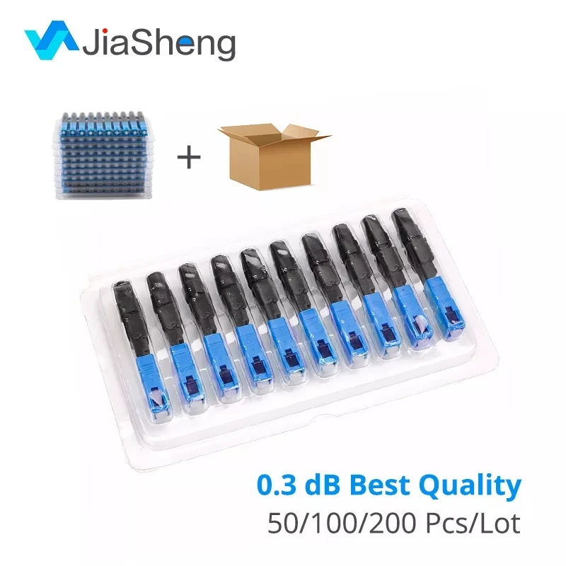 

FTTH Embedded Fiber Optic Fast Connector SC APC Single Mode Fiber Optic Adapter SC UPC Cold Connection Quick Field Assembly