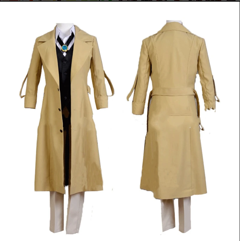 Унисекс аниме бродячие псы дазай Осаму накара чуя косплей костюм мультфильм