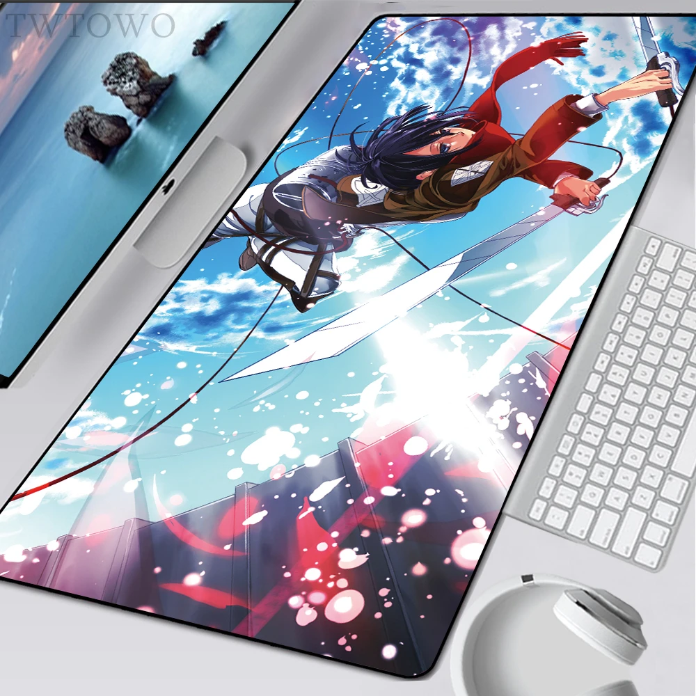 Игровой коврик для мыши HD домашний клавиатуры настольные коврики аниме атака на