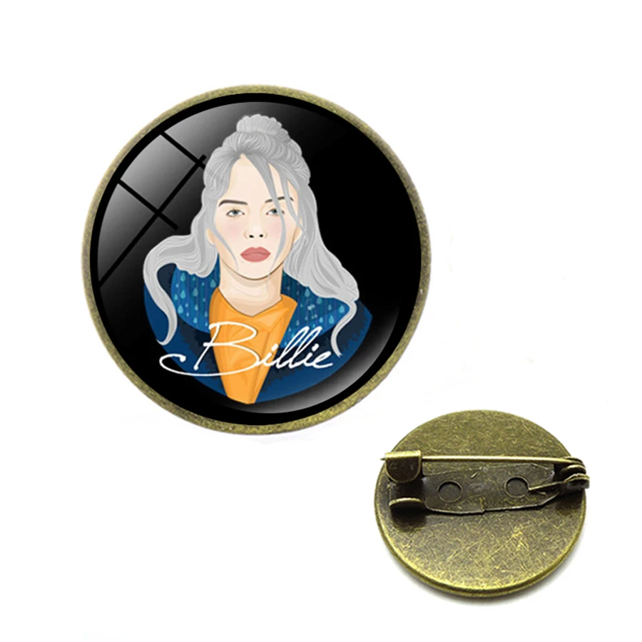 Новинка броши с логотипом певицы Билли эйлиш злодей не улыбайся мне популярная