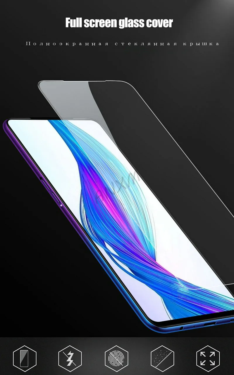 Полное закаленное стекло для huawei P Smart PSmart Plus Z защита экрана 9H анти Blu-Ray закаленное стекло для huawei P Smart Z