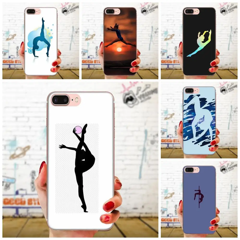 Мягкий чехол из ТПУ с узорами для Galaxy Alpha Note 10 Pro A10 A20 A20E A30 A40 A50 A60 A70 A80 A90 M10 M20 M30 M40 гимнастика силуэт