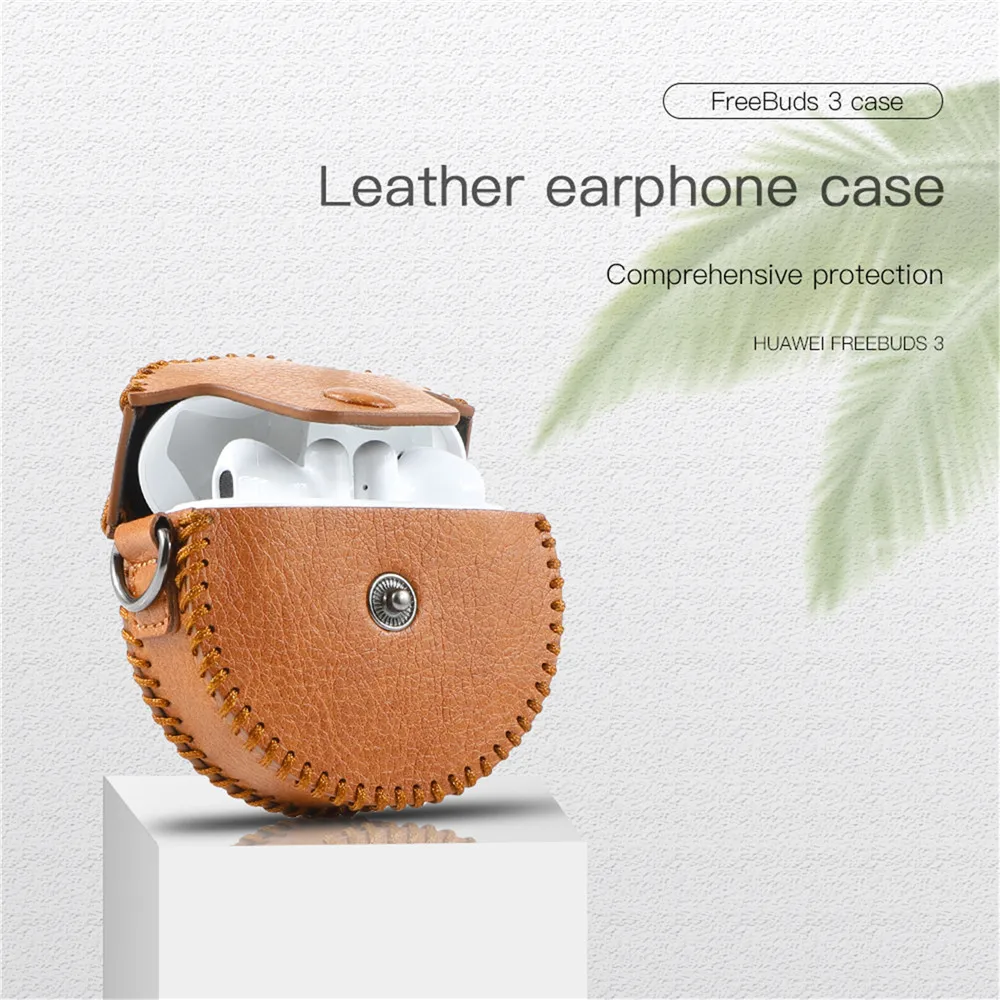 

Wireless Fast Charging Box Earphone Case for HUAWEI Freebuds 3 Headset Leather Protective Sleeve Bag