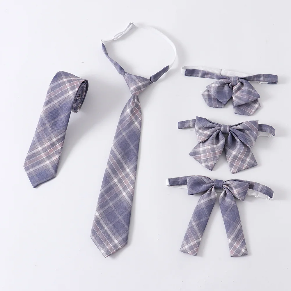

Preppy Style Purple School Uniform Bow Tie Orthodox JK Accessories Plaid Bow Tie Student Tie Bowtie Butterfly Knot Adjustable