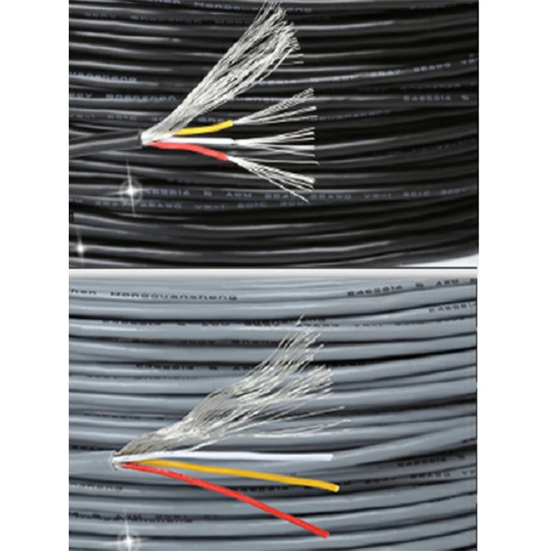 Бесплатная доставка 10 м UL2547 экранированный провод 22/24/26/28AWG 2 ядра/3 ядра/4