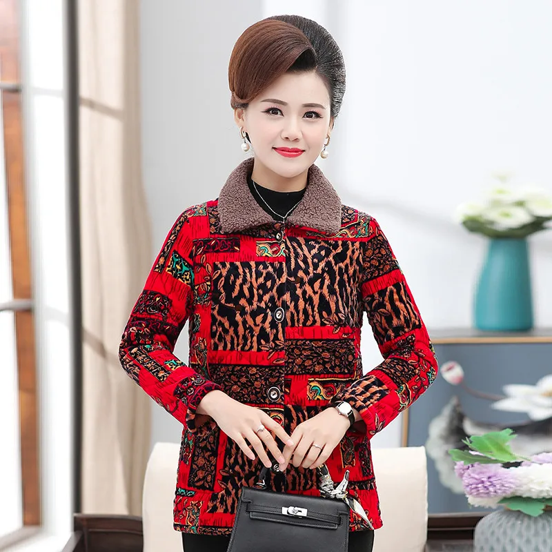 

Весенне-осенняя тонкая хлопковая теплая Женская одежда для взрослых женщин среднего возраста маленькая бархатная куртка с подкладкой Женс...