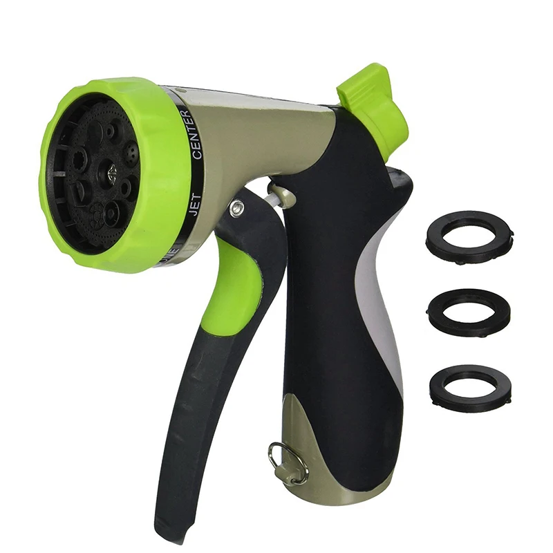 Садовый водяной пистолет насадка высокого давления с 8 узорами спрей