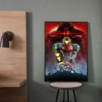 metroid poster metroid dread video game ps4 sci fi cover game poster print home decoration painting no frame