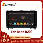 Автомагнитола Eunavi, стерео-система на Android, с видеоплеером, GPS, для Mercedes-Benz B200, B-class, Sprinter, Viano Vito B180, типоразмер 2 Din