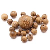 round natural wenge wood 6mm 8mm 12mm 15mm 30mm loose beads lot for diy crafts earring necklace bracelet jewelry making